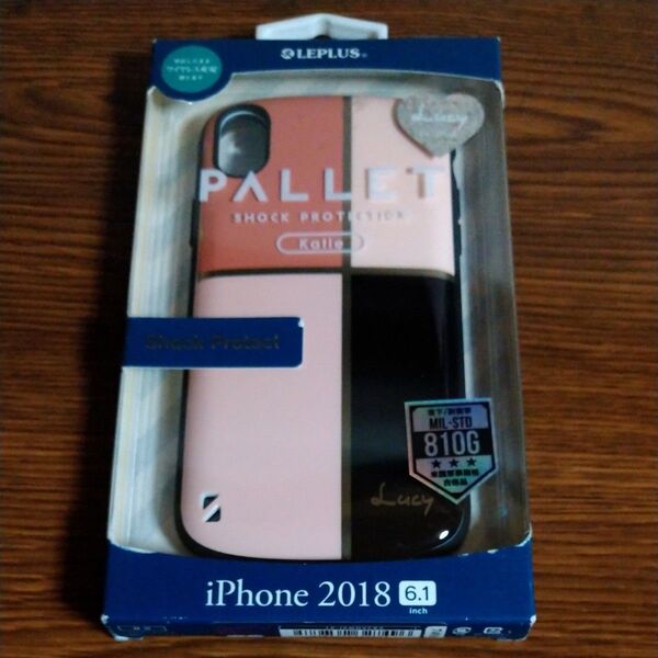 iPhone XR用 耐衝撃ハイブリッドケース PALLET Katie