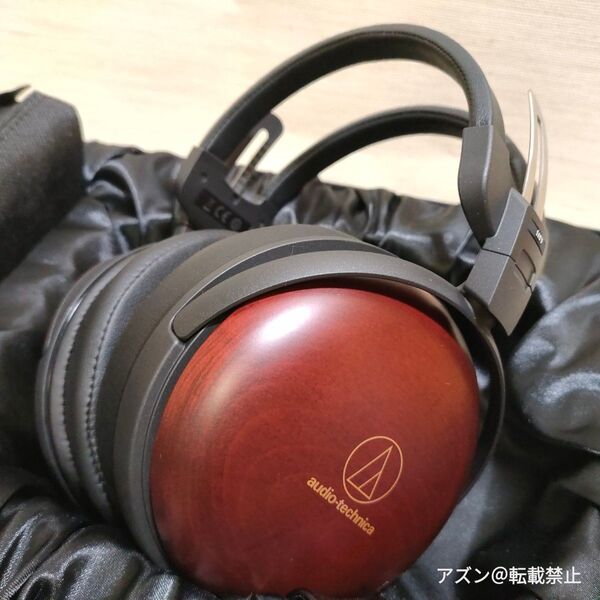 【美品】 オーディオテクニカ ATH-AWAS ヘッドホン 有線 ハイレゾ音源対応 ウッドハウジング f303