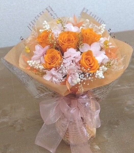 プリザーブドフラワーアレンジ ブーケ 花束 お盆 ウエディング 誕生日 ウェルカム花 お供えギフト お彼岸