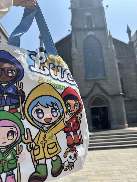 バチカンのマスコット「ルーチェ(Luce)」のエコショッピングバッグ