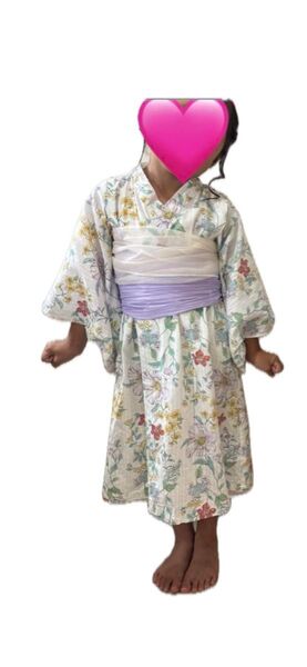 美品!プティマイン 浴衣 100cm