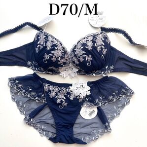 D70/M【ゲリラSALE】【アンブレラリーフ】上下セット ネイビー