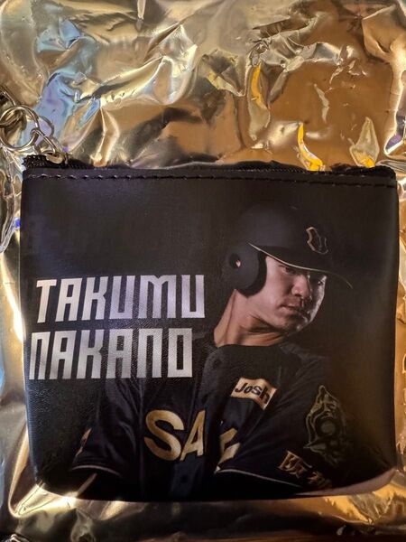 阪神タイガース 中野拓夢選手 ブラックダイナマイト ミニポーチキーホルダー