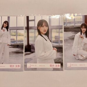 櫻坂46 摩擦係数 菅井友香 生写真 ブロマイド 3点 セミコンプ