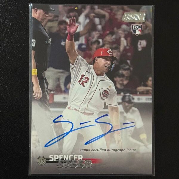 Topps Stadium Club 2023 Spencer Steer Reds Auto