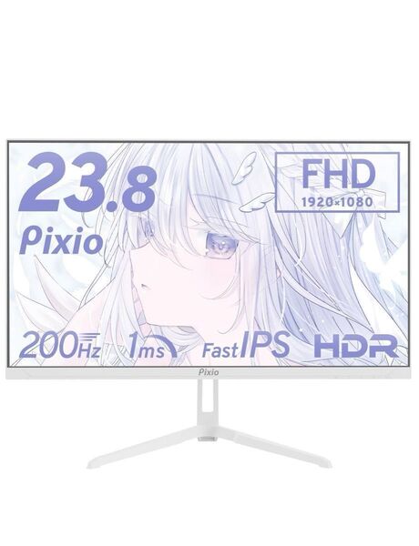 Pixio PX248 Wave White ゲーミングモニター 白 ホワイト 23.8インチ 200Hz 新品 動作確認済み