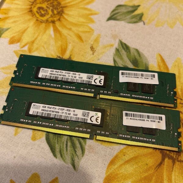メモリ 16GB (4GBx2)デスクトップ用 ノート用 8GB