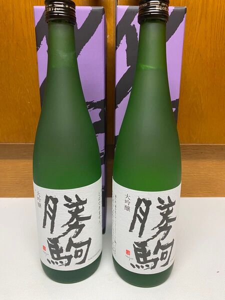 高岡市 清都酒造場 勝駒(かちこま)大吟醸 720ml 化粧品箱入 2本セット