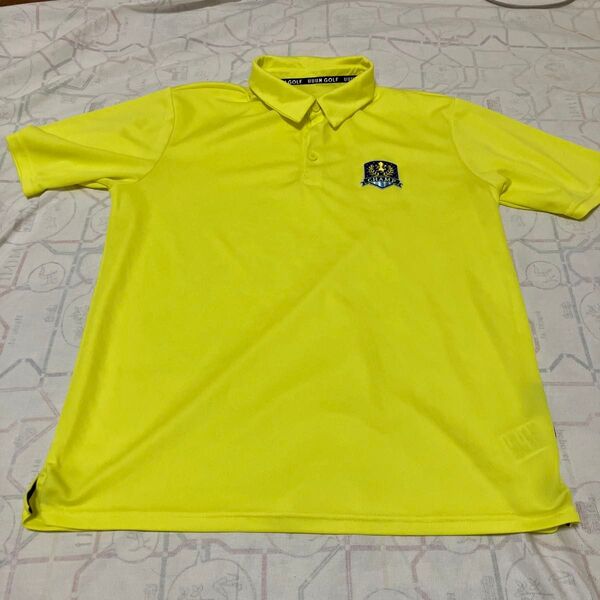 美品UUUM GOLFメンズゴルフウェアーLサイズ 黄色