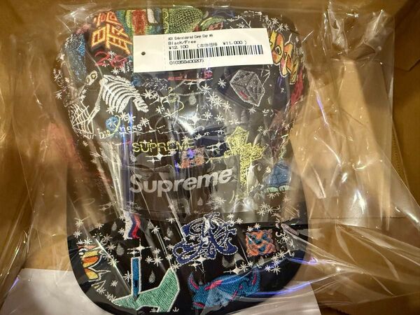 新品未開封 Supreme AOI Embroidered Camp Cap ブラック Black シュプリーム ③