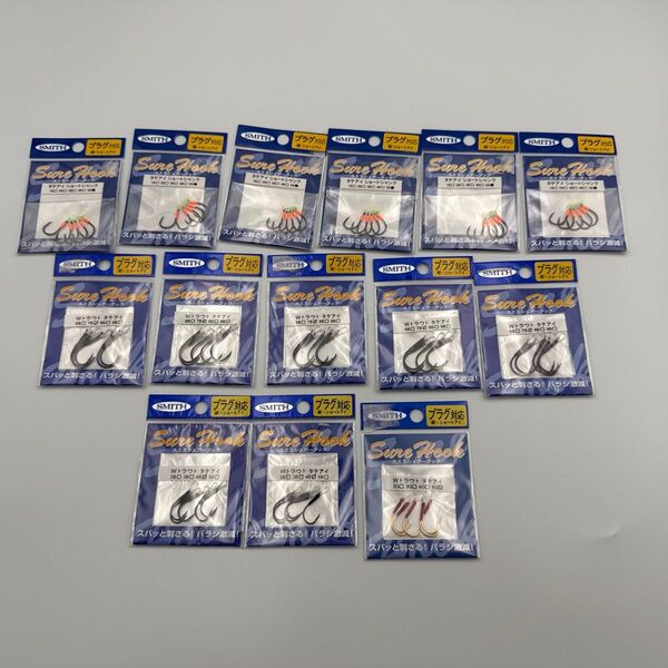値下げ不可 スミス シュアーフック タテアイショートシャンク5B Wトラウト タテアイ7B 4B 5G 14個
