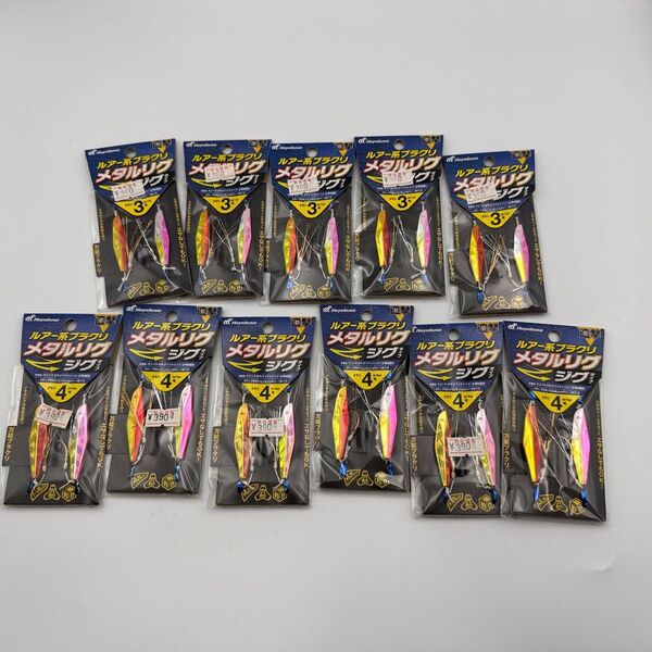 ハヤブサ 直撃 ルアー系ブラクリ メタルリグ ジグタイプ 3号 4号 11個セット