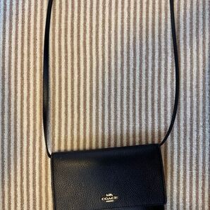 COACH コーチ ウォレット ウォレットショルダー ミニショルダーバッグ ブラック
