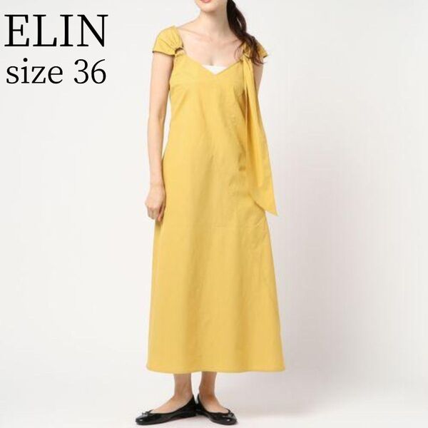 ELIN エリン Paneled dress マキシワンピース size36