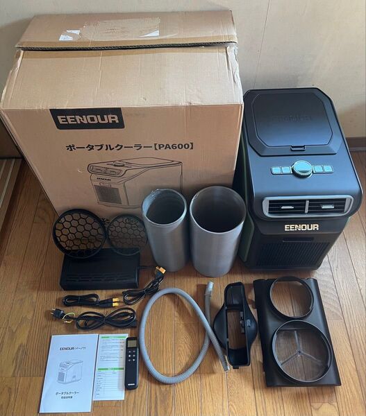 EENOUR ポータブルエアコン PA600 2重換気システム 1.758kW 風量7段階 リモコン付 中古美品!