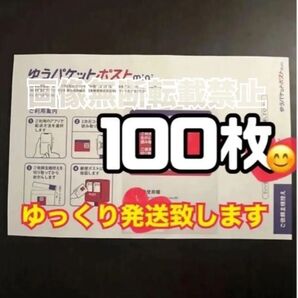 ゆうパケットポストmini 封筒 100枚 新品 ゆっくり発送(2〜3日以内に発送予定) 【帯付き】