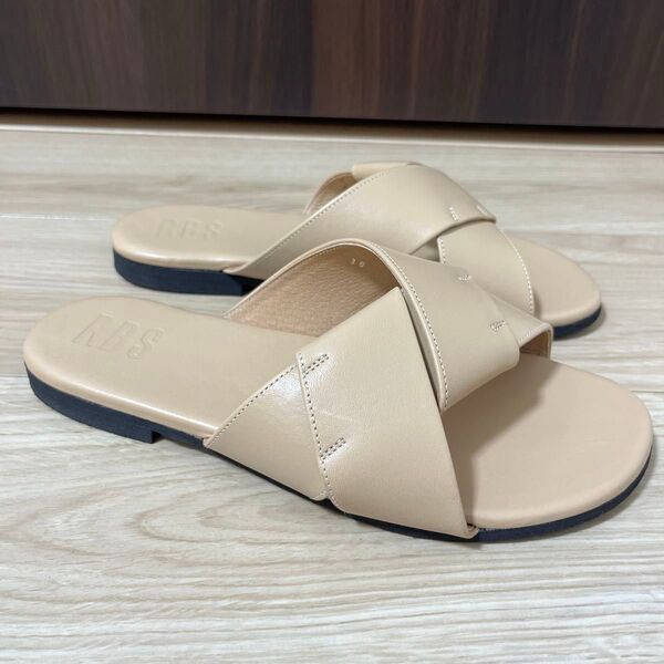 極美品!Ray BEAMS RBS / ツイスト サンダル日本製 本革 38