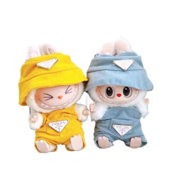 labubu ラブブ 17センチ ぬい服 着ぐるみ着せ替え服 2着セット