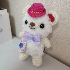 あみぐるみ しろくまちゃん ハンドメイド