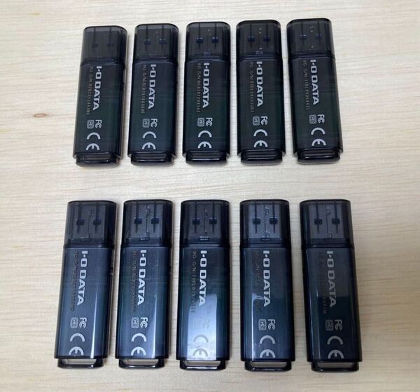 10個セット アイオーデータ USBメモリー 8G どれも数回程度の読み書きでほとんど新品です!