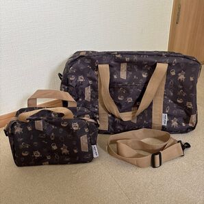 リンネル付録 ムーミンボストンバック 大小セット ストラップ付き