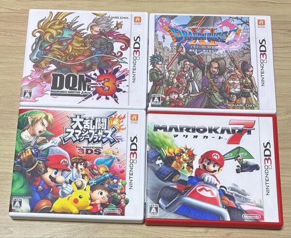 3DS ソフト 4本セット スマブラ ドラクエ マリオカート