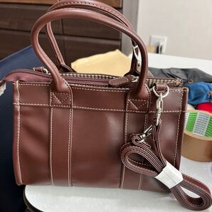 ハンドバッグ ショルダーバッグ 2way ブラウン 未使用に近い