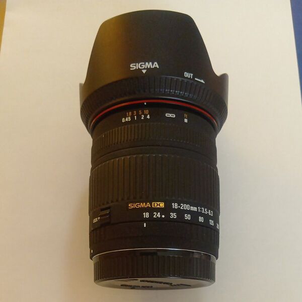 SIGMA 18-200mm F3.5-6.3 DC レンズ キヤノンEFマウント