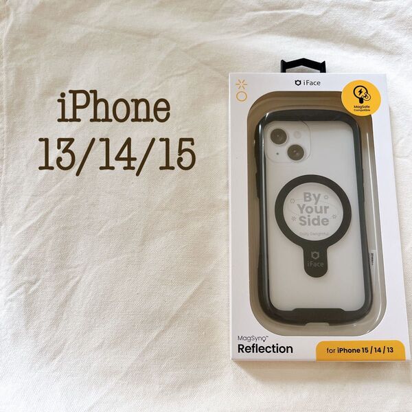 iFace REFLECTION MagSynq iPhone13/14/15 ブラック