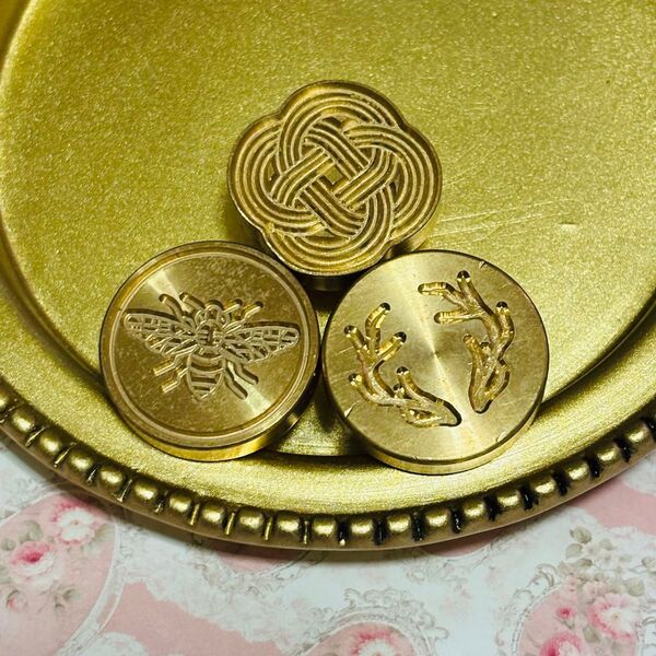 シーリングスタンプヘッド 蜂 水引 角