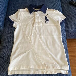 RALPH LAUREN ポロシャツ ホワイト/ネイビー