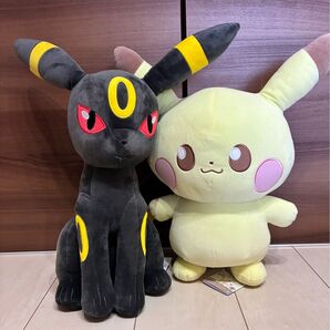 【新品未使用タグ付き】ポケットモンスター めちゃもふぐっとぬいぐるみ ブラッキー ポケピース ピカチュウ