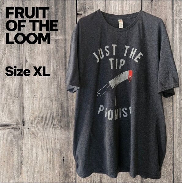 アメリカ古着 FRUIT OF THE LOOM フルーツオブザルーム 半袖 プリントTシャツ XL 【S1045m】
