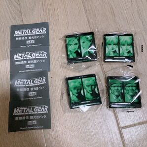 KONAMI メタルギアソリッド 無線通信 蓄光缶バッジ