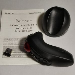 エレコム Relacon M-RT1DRBK ワイヤレスハンディトラックボール