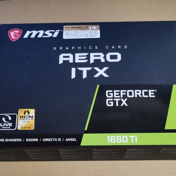 MSI GeForce GTX 1660 Ti AERO ITX 6G OC グラフィックボード