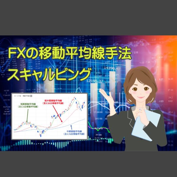日給10万円以上も可能:FXの移動平均線 スキャルピング トレード手法=勝率90%(定価3万円) 必勝法 ツール