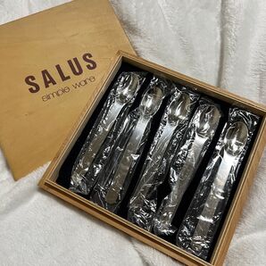 SALUS ステンレススプーン5匙セット セイラス 専用木箱付き 5本 simple ware 佐藤金属工業