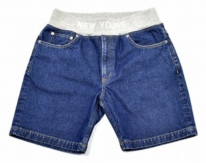 MISTERGENTLEMAN (ミスタージェントルマン) NEW YOURS RIB DENIM SHORT リブデニムショーツ イージー Mr.GENTLEMAN JEANS ジーンズ パンツ