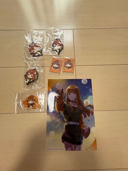 カラフルピーチ えと クリアポスター シール ステッカー ラバーマスコット