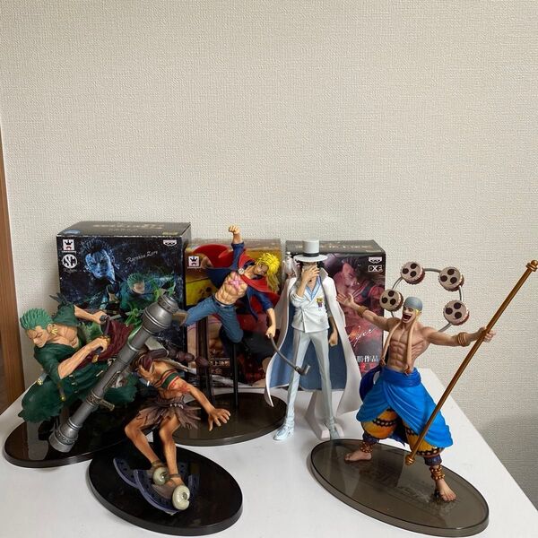 ワンピース ONE PIECE フィギュアまとめ売り ゾロ サボ ワイパー エネル ルッチ 造形王頂上決戦