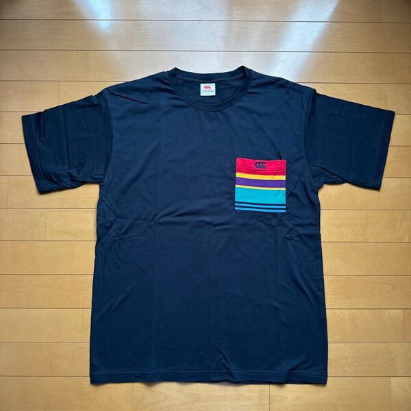 canterbury カンタベリー ポケットTシャツ 半袖Tシャツ ネイビー Lサイズ