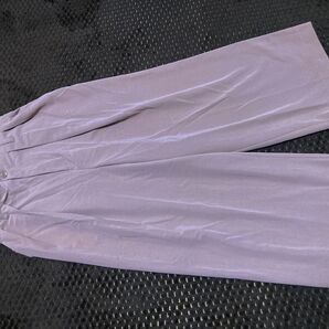 ワイドパンツ レディース スモークピンク