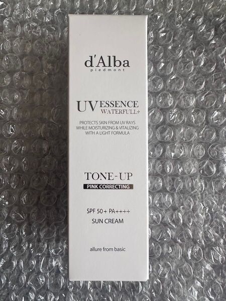 新品 d'Alba ウォーターフルトーンアップサンクリーム ピンク SPF50+ PA++++ UVケア日焼け止め化粧下地