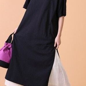 訳あり フリークスストア チャンピオン スリット入り ロングワンピース ロングTシャツ