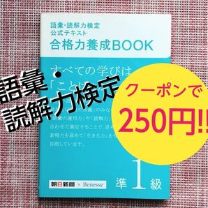『語彙・読解力検定公式テキスト』合格力養成BOOK 準1級 朝日新聞社×ベネッセコーポレーション