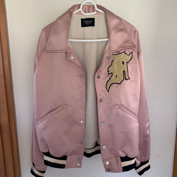 Fear of god 5th collection ピンクコーチジャケットSサイズ