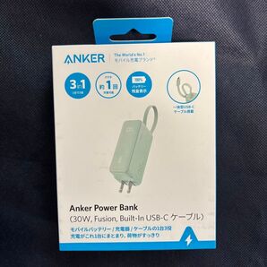アンカー A1636N61 Power Bank 30W, Fusion, Built-In USB-C ケーブル 5000mAh