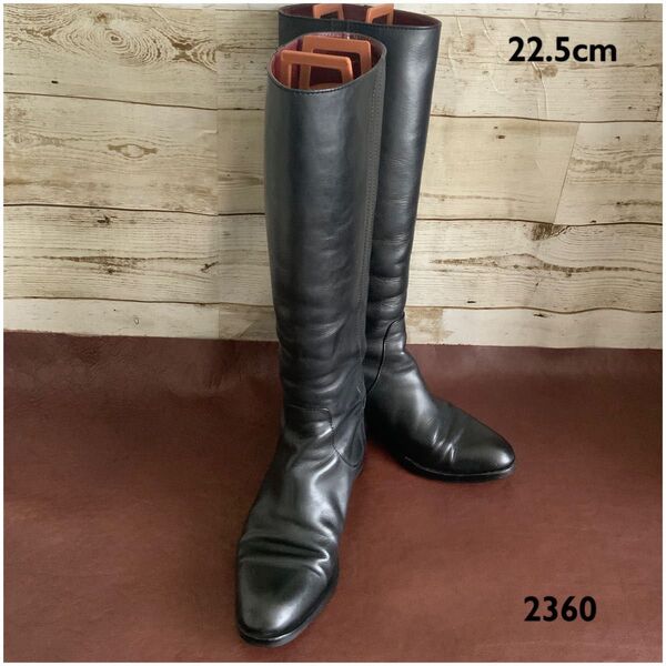 マイダルタニアン【22.5cm位】ロングブーツ☆クリーニングお手入れ済2360