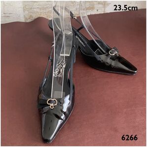 サルバトーレフェラガモ【23.5cm位】パンプス☆クリーニングお手入れ済6266
